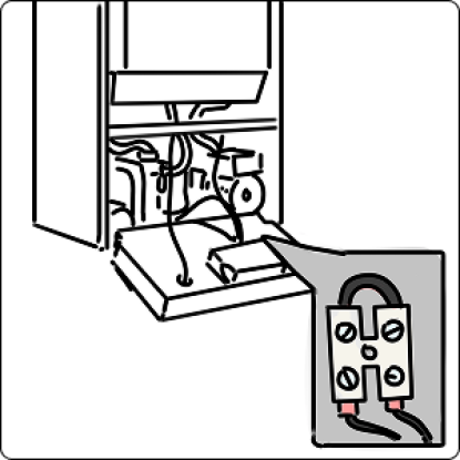 Открыть котел и найти перемычку на плате управления Открыть котел и найти перемычку на плате управления