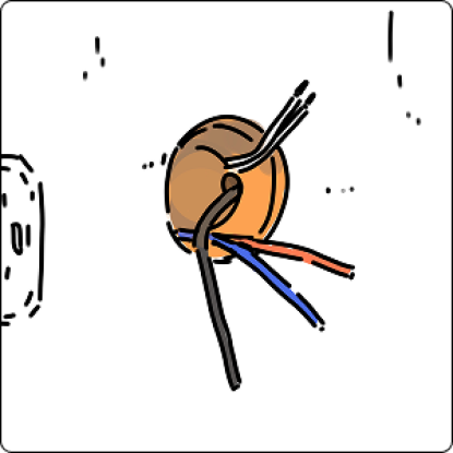 Подготовить коробку для термостата в стене Подготовить коробку для термостата в стене