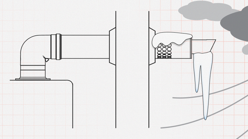 Обледенение выхлопа коаксиального дымохода, как решить эту проблему? 