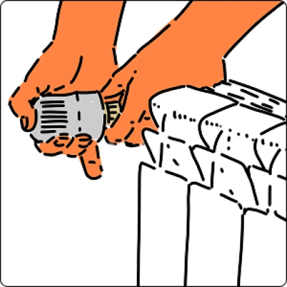 Зафиксируйте термоголовку и настройте температуру по инструкции производителя Зафиксируйте термоголовку и настройте температуру по инструкции производителя