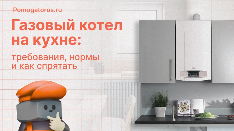 Газовый котел на кухне: требования, нормы и как спрятать