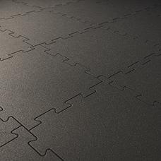 Пол из резиновых панелей в котельной