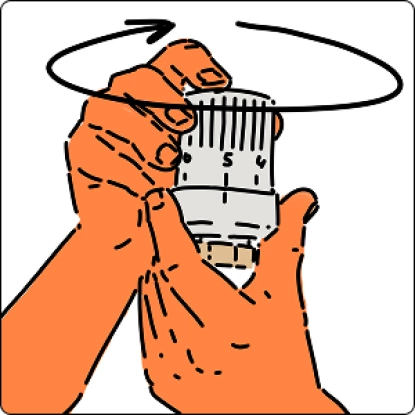 На самой термоголовке выкрутить значения на максимум (на 5) На самой термоголовке выкрутить значения на максимум (на 5)
